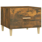 Tavolino da Salotto Rovere Fumo 50x50x40 cm Legno truciolato