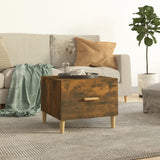 Tavolino da Salotto Rovere Fumo 50x50x40 cm Legno truciolato