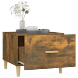 Tavolini Salotto 2 pz Rovere Fumo 50x50x40cm Legno truciolato
