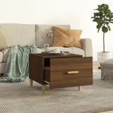 Tavolini Salotto 2 pz Rovere Marrone 50x50x40 Legno truciolato