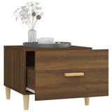 Tavolini Salotto 2 pz Rovere Marrone 50x50x40 Legno truciolato