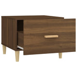 Tavolini Salotto 2 pz Rovere Marrone 50x50x40 Legno truciolato