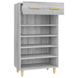 Scarpiera Grigio Sonoma 60x35x105 cm in Legno truciolato