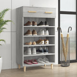 Scarpiera Grigio Sonoma 60x35x105 cm in Legno truciolato