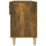 Scarpiera Rovere Fumo 102x35x55 cm in Legno truciolato