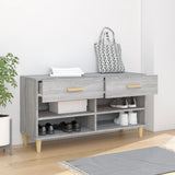 Scarpiera Grigio Sonoma 102x35x55 cm in Legno truciolato