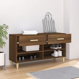 Scarpiera Rovere Marrone 102x35x55 cm in Legno truciolato