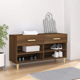 Scarpiera Rovere Marrone 102x35x55 cm in Legno truciolato