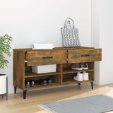 Scarpiera Rovere Fumo 102x35x55 cm in Legno truciolato