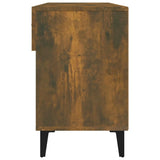 Scarpiera Rovere Fumo 102x35x55 cm in Legno truciolato