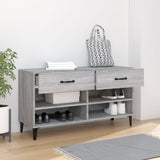 Scarpiera Grigio Sonoma 102x35x55 cm in Legno truciolato