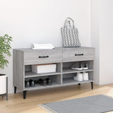 Scarpiera Grigio Sonoma 102x35x55 cm in Legno truciolato