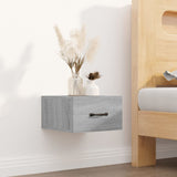Comodini a Muro 2 pz Grigio Sonoma 35x35x20 cm