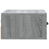 Comodini a Muro 2 pz Grigio Sonoma 35x35x20 cm