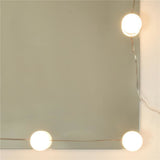 Set Tavolo da Toeletta con LED Rovere Sonoma Legno truciolato