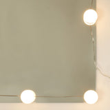 Set Tavolo da Toeletta con LED Rovere Sonoma Legno truciolato