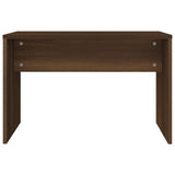 Set Tavolo da Toeletta Rovere Marrone 86,5x35x136 cm