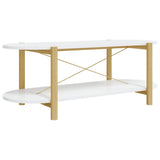 Tavolino da Salotto Bianco 110x48x40 cm in Legno truciolato