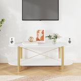 Tavolino da Salotto Bianco 110x48x40 cm in Legno truciolato