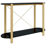 Tavolino Consolle Nero 110x38x75 cm in Legno truciolato