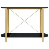 Tavolino Consolle Nero 110x38x75 cm in Legno truciolato