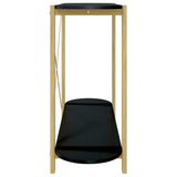 Tavolino Consolle Nero 110x38x75 cm in Legno truciolato