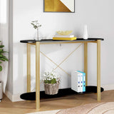 Tavolino Consolle Nero 110x38x75 cm in Legno truciolato