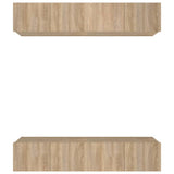 Mobili TV 4 pz Rovere Sonoma 80x30x30 cm in Legno truciolato
