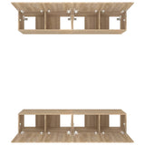 Mobili TV 4 pz Rovere Sonoma 80x30x30 cm in Legno truciolato