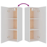 Set Mobili Porta TV 8pz Bianco in Legno truciolato