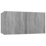 Set di Mobili Porta TV 4 pz Grigio Sonoma in Legno truciolato
