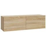 Set di Mobili Porta TV 5 pz Rovere Sonoma in Legno truciolato