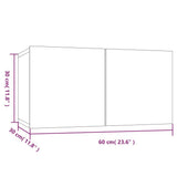 Set di Mobili Porta TV 4 pz Bianco in Legno truciolato