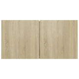 Set di Mobili Porta TV 4 pz Rovere Sonoma in Legno truciolato