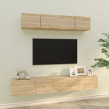 Set di Mobili Porta TV 4 pz Rovere Sonoma in Legno truciolato