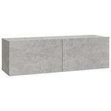 Set di Mobili Porta TV 6 pz Grigio Cemento in Legno truciolato