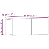 Set di Mobili Porta TV 6 pz Grigio Cemento in Legno truciolato