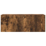 Set di Mobili Porta TV 4 pz Rovere Fumo in Legno truciolato