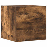 Set di Mobili Porta TV 4 pz Rovere Fumo in Legno truciolato