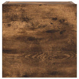 Set di Mobili Porta TV 4 pz Rovere Fumo in Legno truciolato