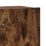 Set di Mobili Porta TV 4 pz Rovere Fumo in Legno truciolato