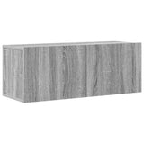 Set di Mobili Porta TV 4 pz Grigio Sonoma in Legno truciolato