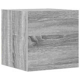 Set di Mobili Porta TV 4 pz Grigio Sonoma in Legno truciolato