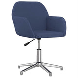 Sedia da Ufficio Girevole Blu in Tessuto