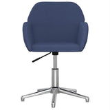 Sedia da Ufficio Girevole Blu in Tessuto
