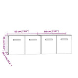 Mobili Parete 2 pz Rovere Sonoma 60x36,5x35cm Legno truciolato