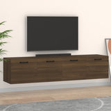 Mobili Parete 2 pz Rovere Marrone 60x36,5x35 cm in truciolato