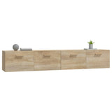 Mobili Parete 2 pz Rovere Sonoma 100x36,5x35 cm in truciolato