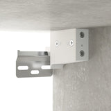 Mobili Parete 2 pz Grigio Cemento 100x36,5x35 cm in truciolato