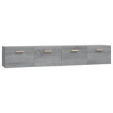 Mobili Parete 2 pz Grigio Sonoma 100x36,5x35 cm in truciolato